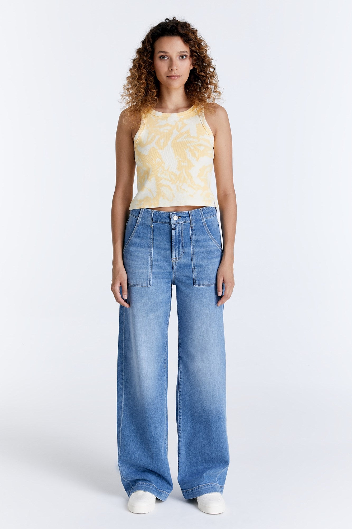 C.O.J LULU WIDE LEG JEANS light blue