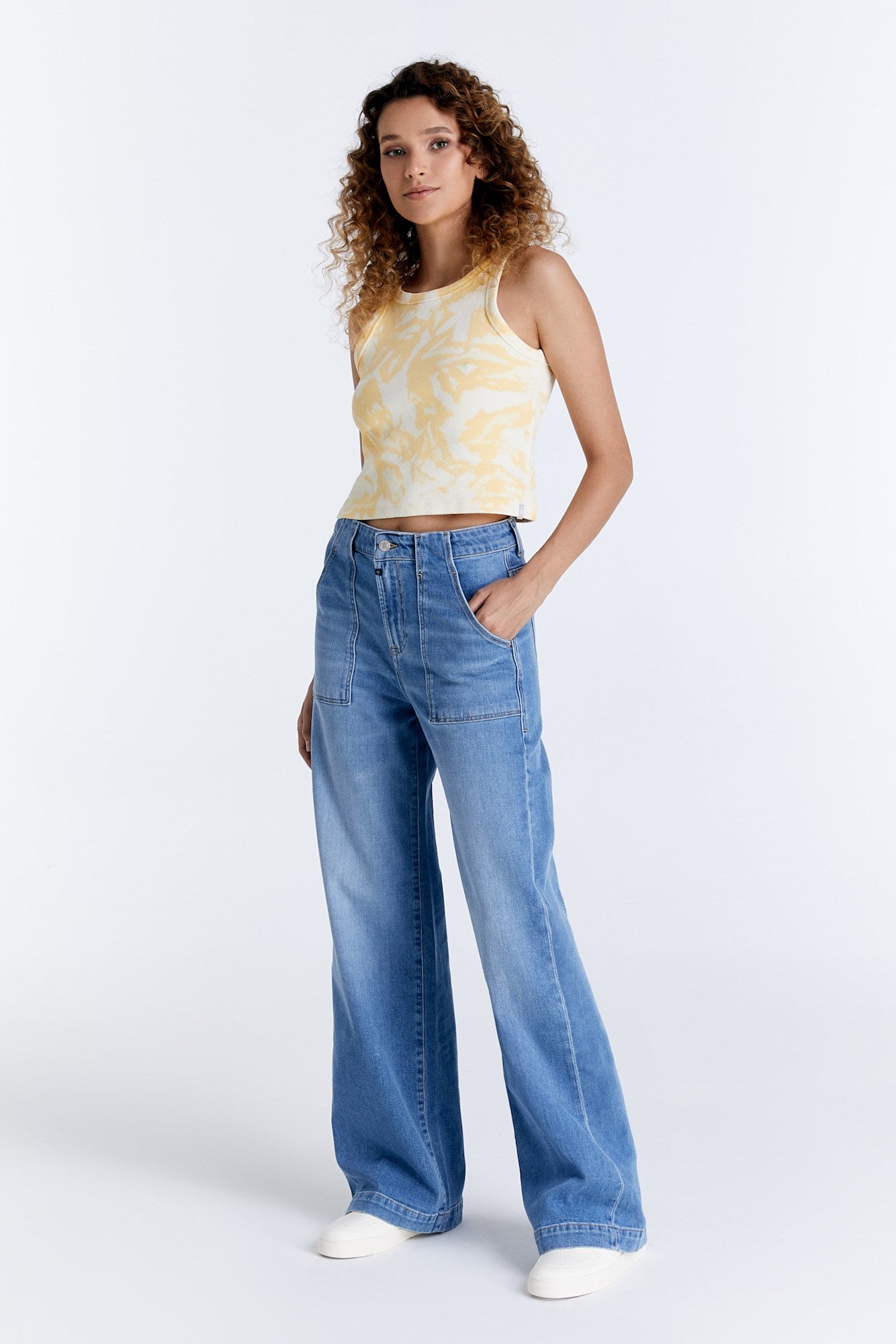 C.O.J LULU WIDE LEG JEANS light blue