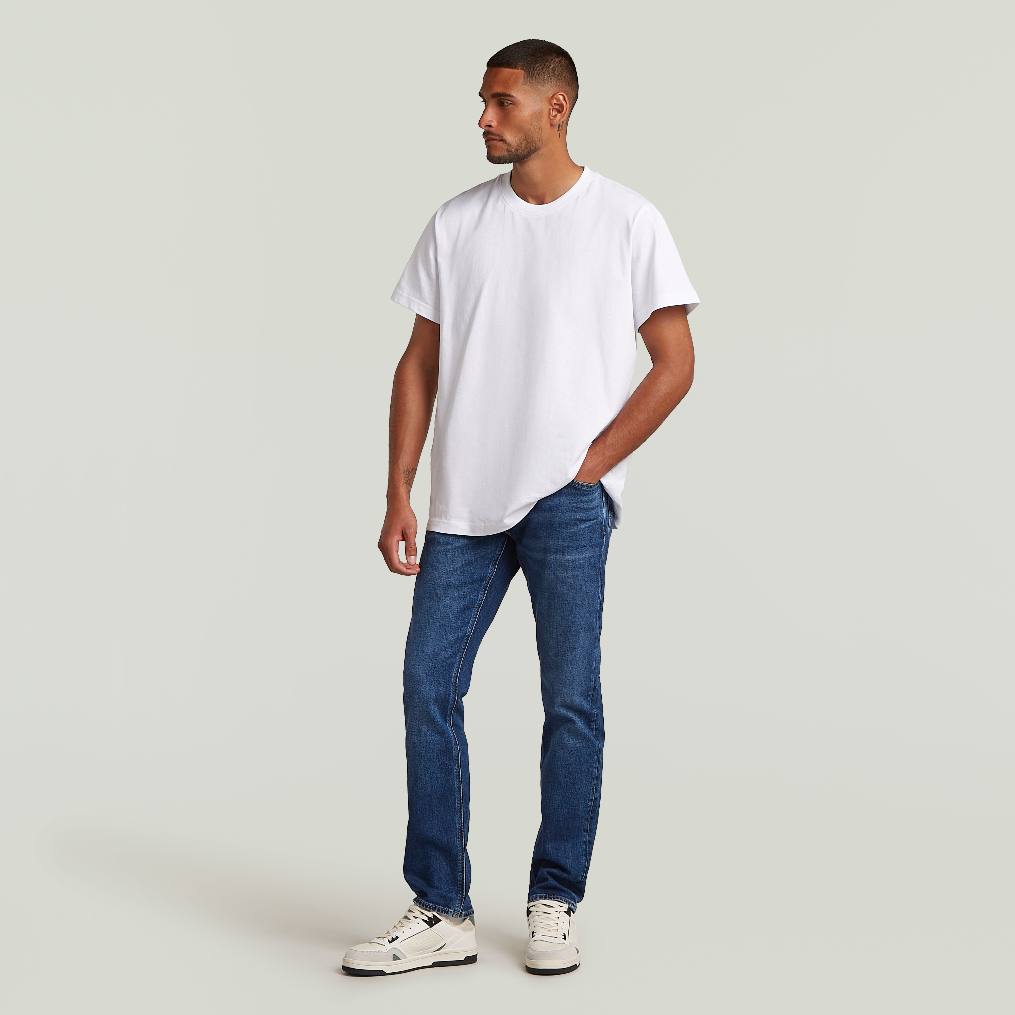 G-STAR MOSA STRAIGHT FADED ATLANTIC OCEAN