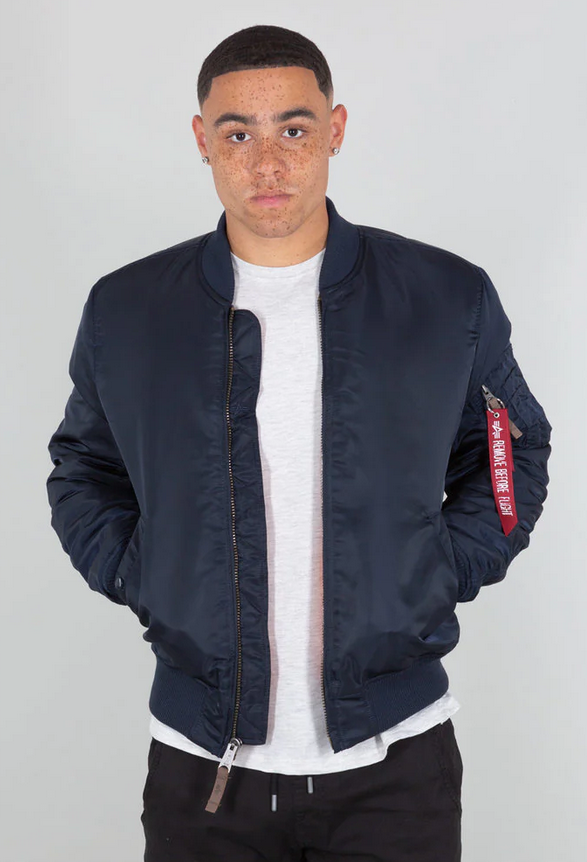 ALPHA INDUSTRIES FLIEGERJACKE MA-1 VF 59 rep. blue