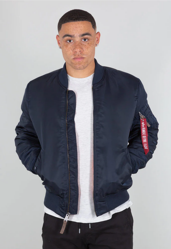 ALPHA INDUSTRIES FLIEGERJACKE MA-1 VF 59 rep. blue