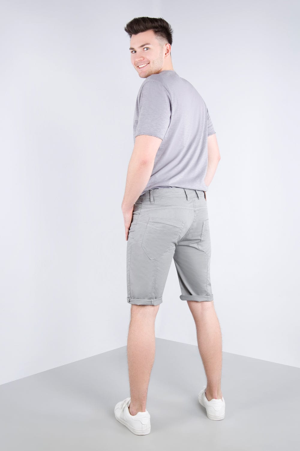 IMPERIAL BAUMWOLLE-STRETCH SHORT ERGO grau