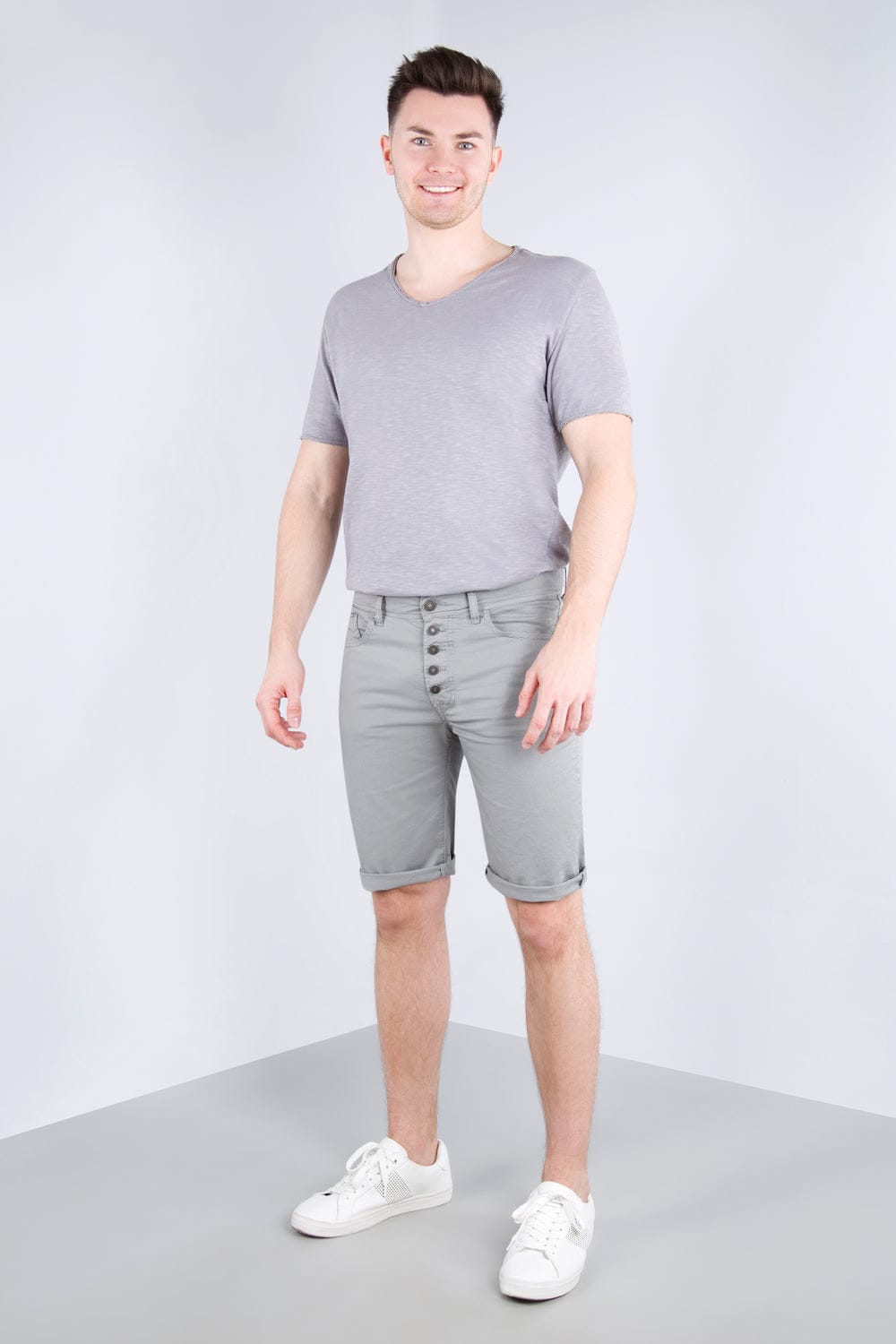 IMPERIAL BAUMWOLLE-STRETCH SHORT ERGO grau