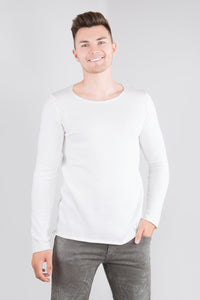 IMPERIAL MÄNNER PULLOVER MIT RUNDHALS-AUSSCHNITT  off-white