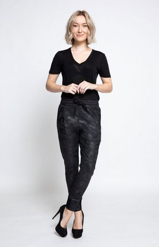 Zhrill Jogger Pants FABIA mit Jeans Gummibündchen – Emporium in elastis & Zippertaschen