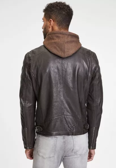 GIPSY RYLO LAKEV MIT KAPUZE bio dark brown