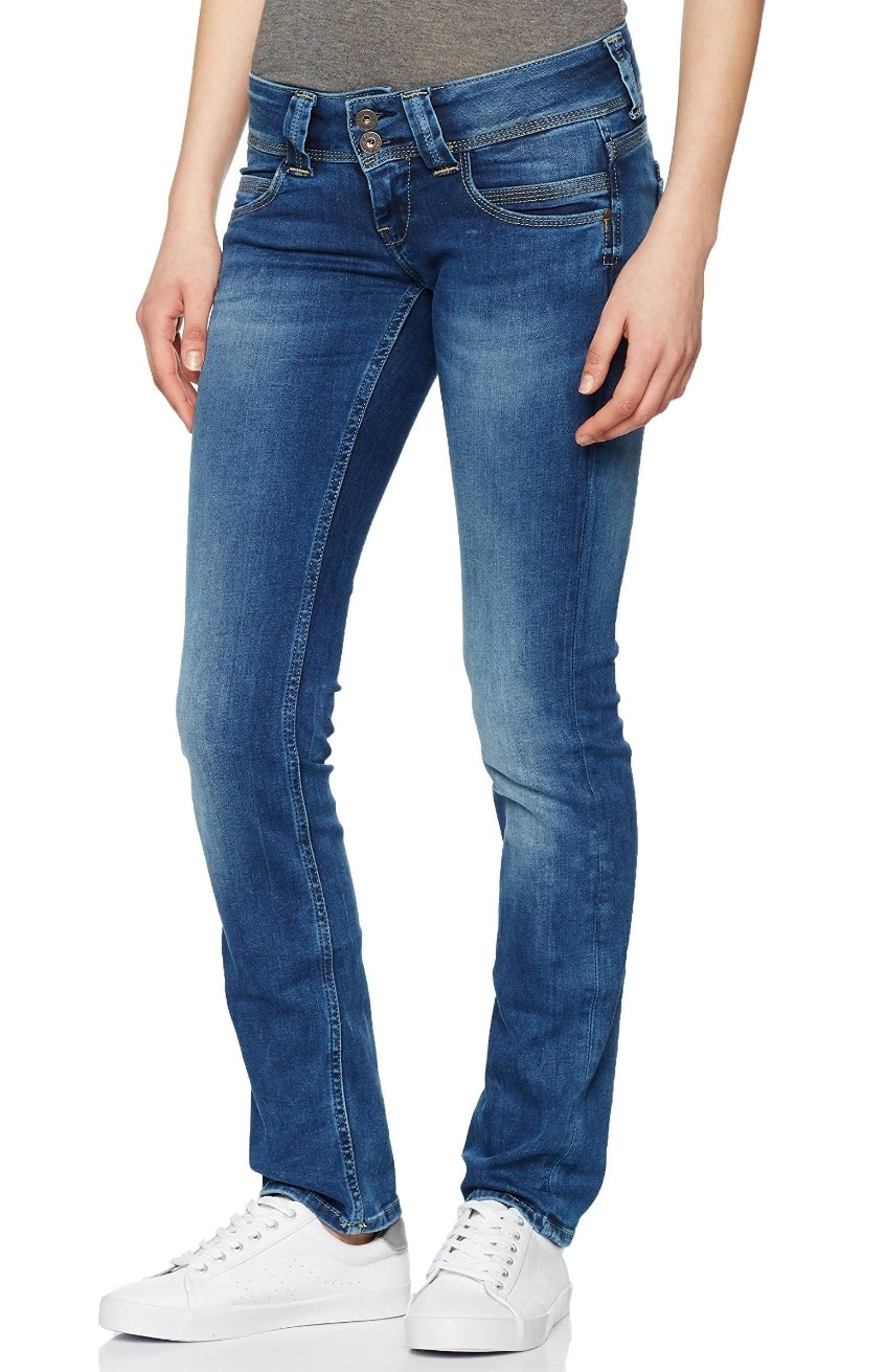 PEPE JEANS VENUS FIT LOW D24 – STRAIGHT WAIST Emporium Jeans