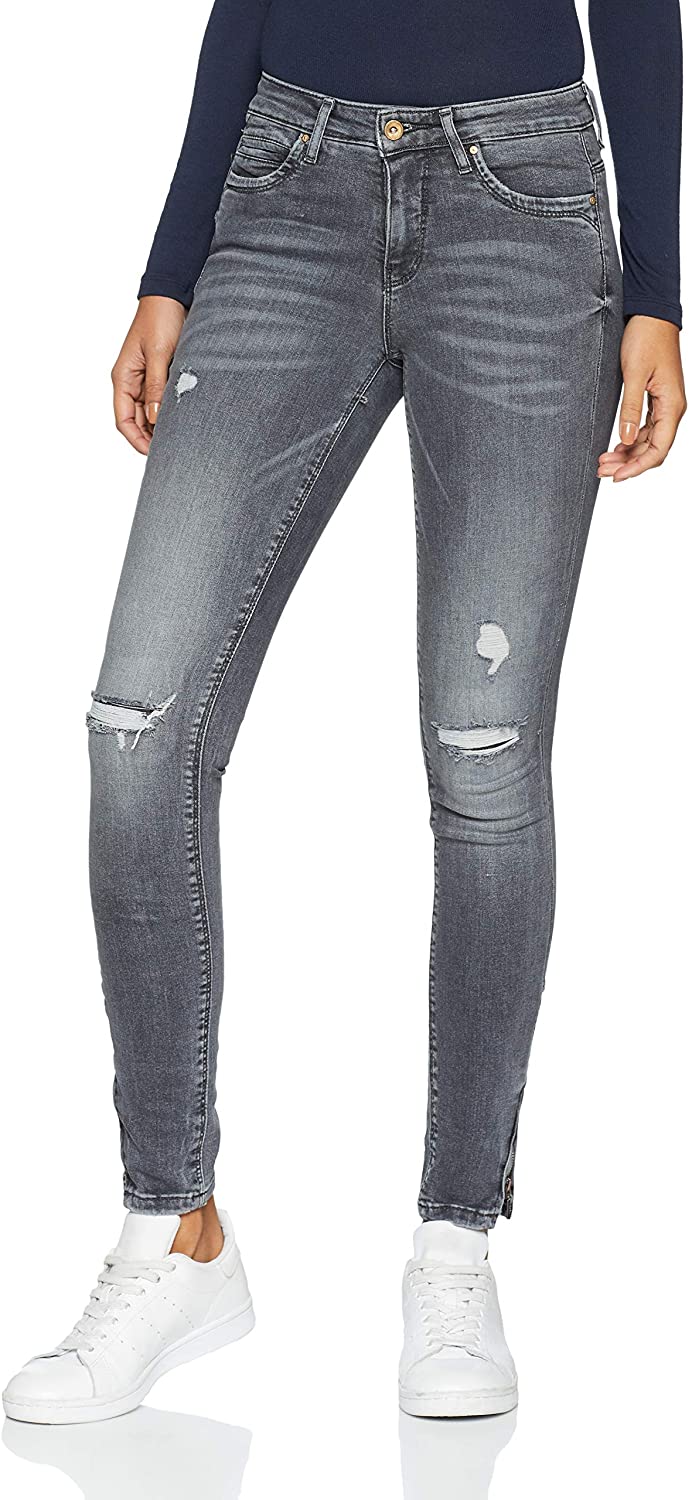 KENDELL REG SKINNY ANK ZIP CRE – Emporium Jeans