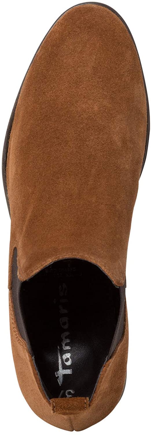 TAMARIS STIEFELETTE CHELSEA BOOTS cognac