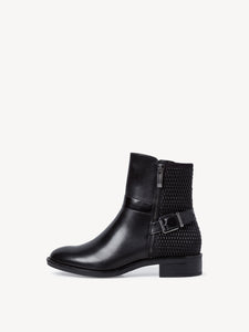 Tamaris Leder stiefelette schwarz