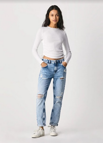 Pepe Jeans Mom Fit High-waist-Jeans VIOLET Relaxed Passform WR7